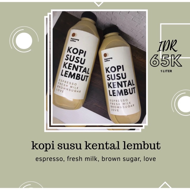 

Kopi susu kental lembut