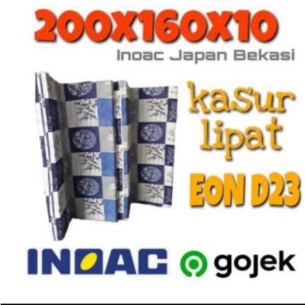 kasur lipat busa inoac 200x160x10