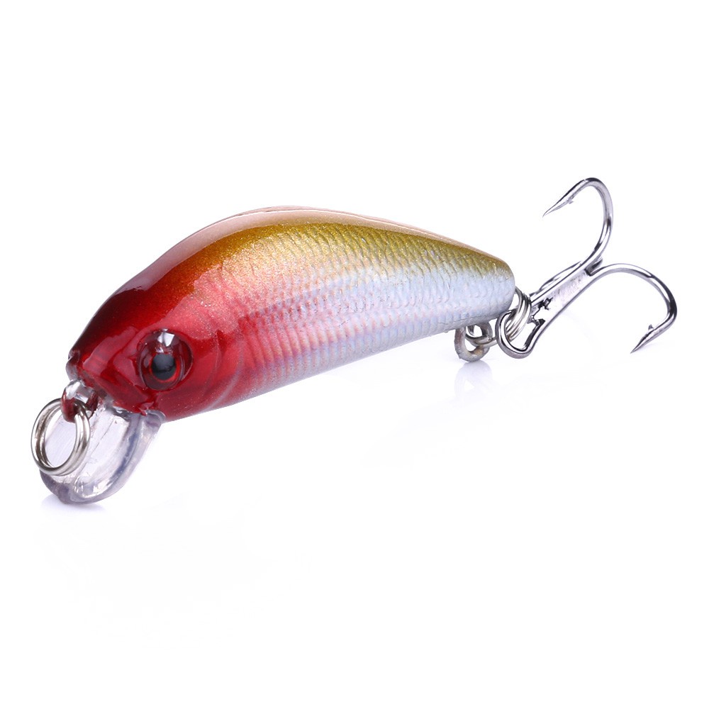 HENGJIA 4pcs Floating Minnow Fishing Lure 2.2g 3.8cm Mini Artificial Hard Bait Sharp Hook Crankbait Wobblers Trout Bass Tackle