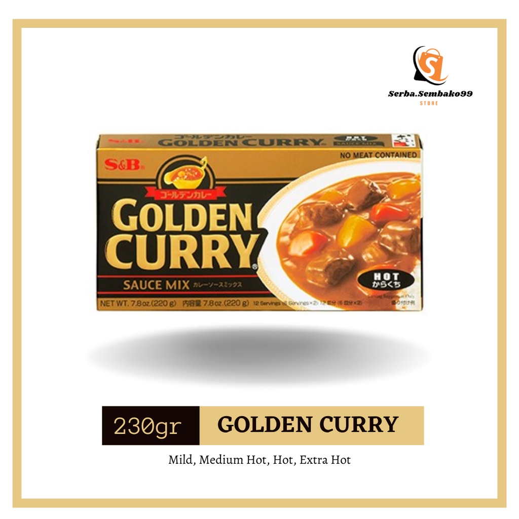 

GOLDEN CURRY HOT MILD EXTRA HOT MEDIUM HOT BUMBU MASAK INSTAN NASI KARI JEPANG