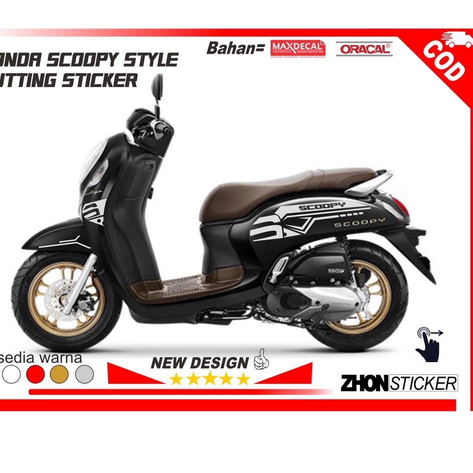 Best Seller.. STRIPING CUTTING SCOOPTY NEW 2021 PRESTIGE STYLE STICKER SCOOPY LIS BODY SCOOPY MODEL 
