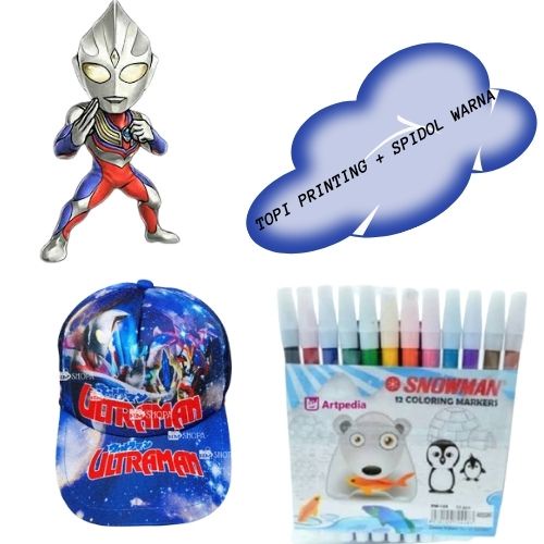 TAS ULTRAMAN SET 3IN1 TAS ANAK TK DAN PAUD