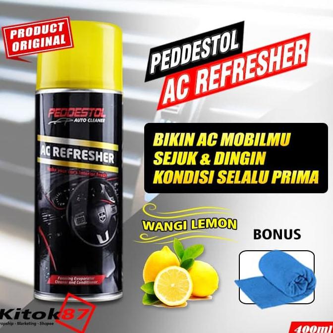 {Original} Foh24 ac refresher mobil pembersih ac mobil PEDDESTOL - AROMA LEMON .,..,.,,,,.,