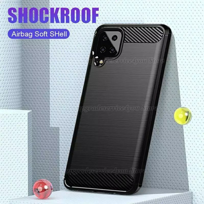Case samsung A12 Carbon Softcase SHOCKROF