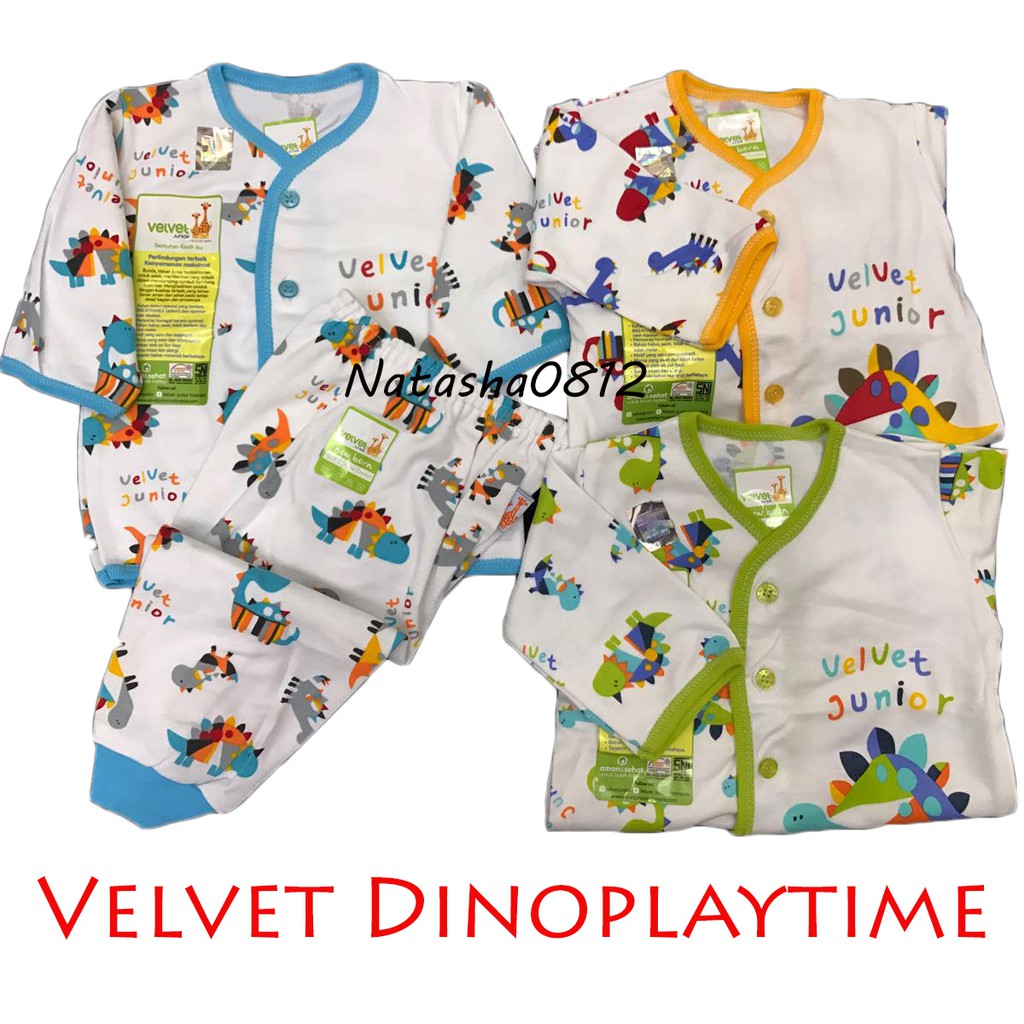 VELVET JUNIOR PLAYFULL Setelan Baju  Tidur Piyama Panjang 