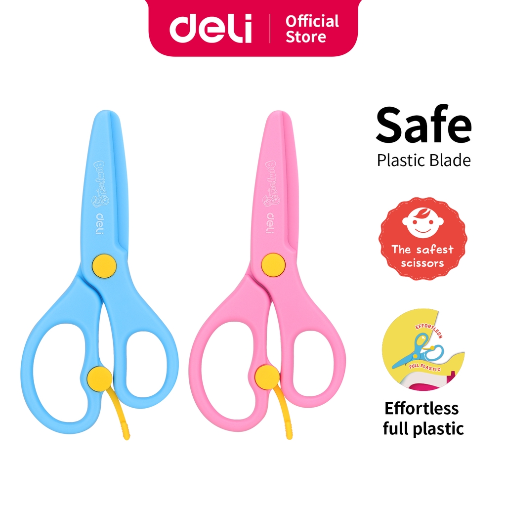 

Deli Gunting Anak Plastik Deli ED60402 tip tumpul untuk penggunaan yang aman desain trendi ED60402