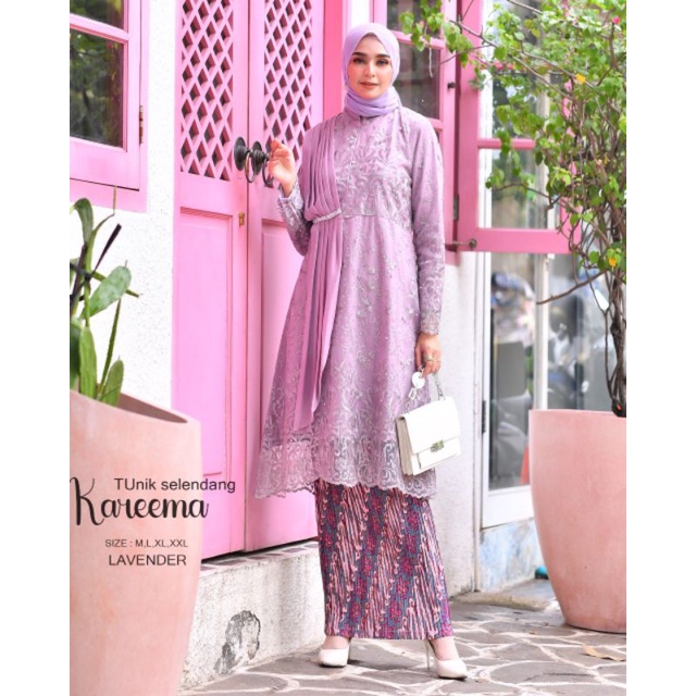 Kebaya Tunik Busui Salendang AV / Kebaya Modern Brukat Busui / Kebaya Kondangan / Pesta