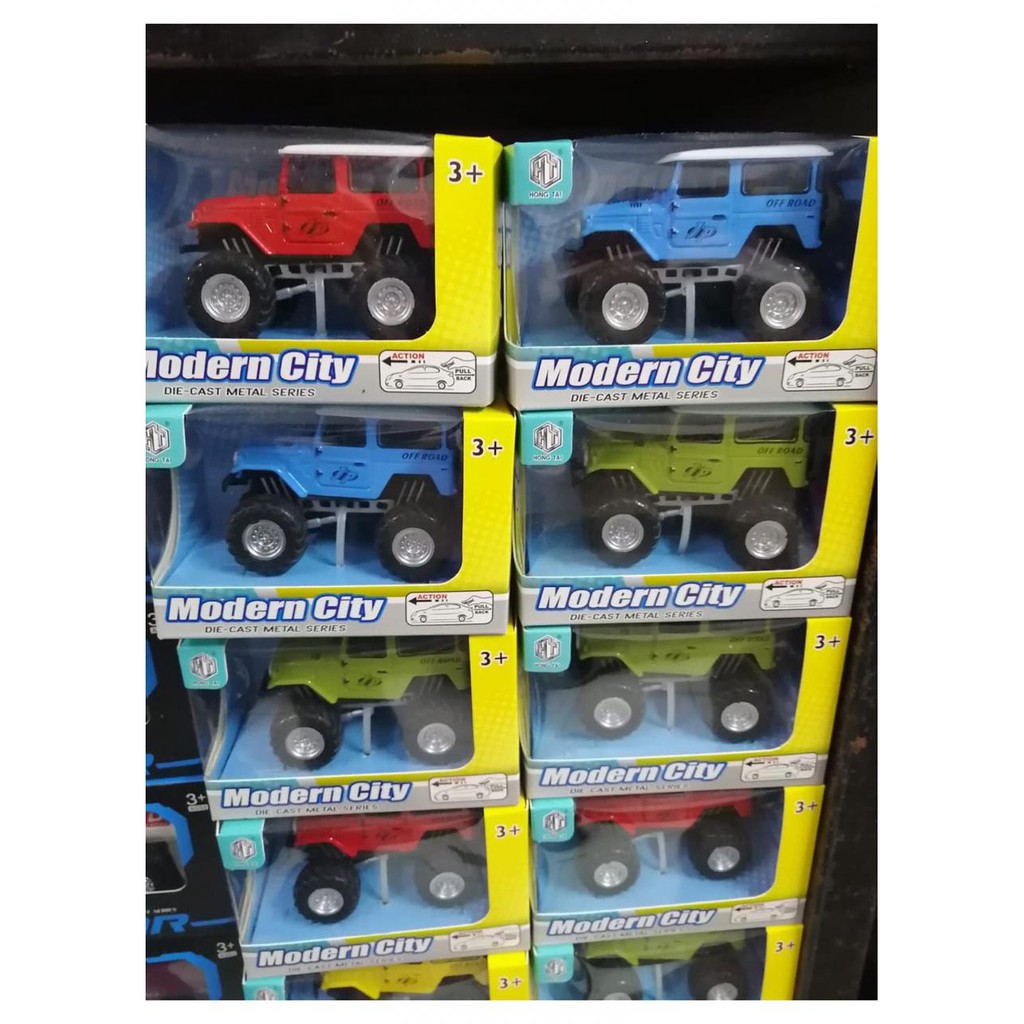 Mainan Anak Figure Diecast Metal Besi Modern City Mobil Hardtop Hartop Jeep Pajangan
