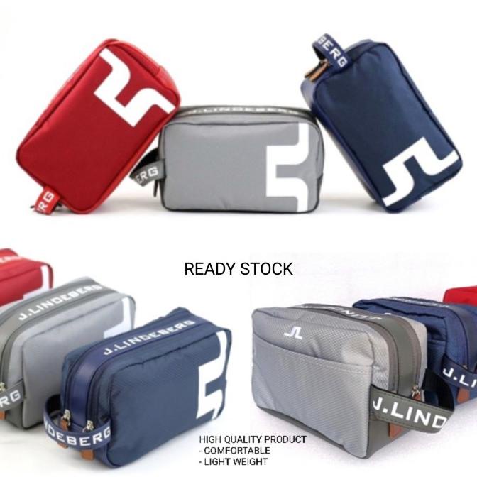 Tas golf pouch j lindeberg bag j.lindeberg