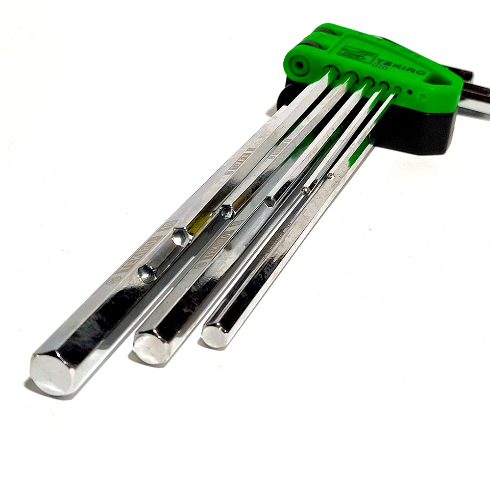 KUNCI L / HEX KEY LONG SET PANJANG TEKIRO 8 PCS ( 2 MM - 10 MM )