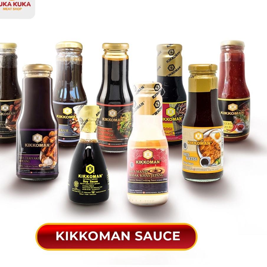 

빠 Saus Kikkoman All Variant seller 300gr BBQ, Garlic Teriyaki, Bulgogi, Gochujang, SoySauce, Mirin, Blackpepper, Katsu & Tiram Hot