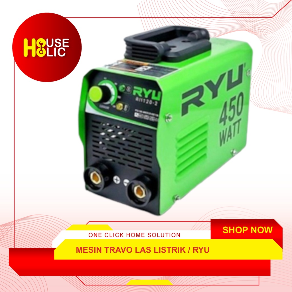 RYU Mesin Travo Las Listrik 450 Watt 120-2 IGBT Set / Inverter 450 W