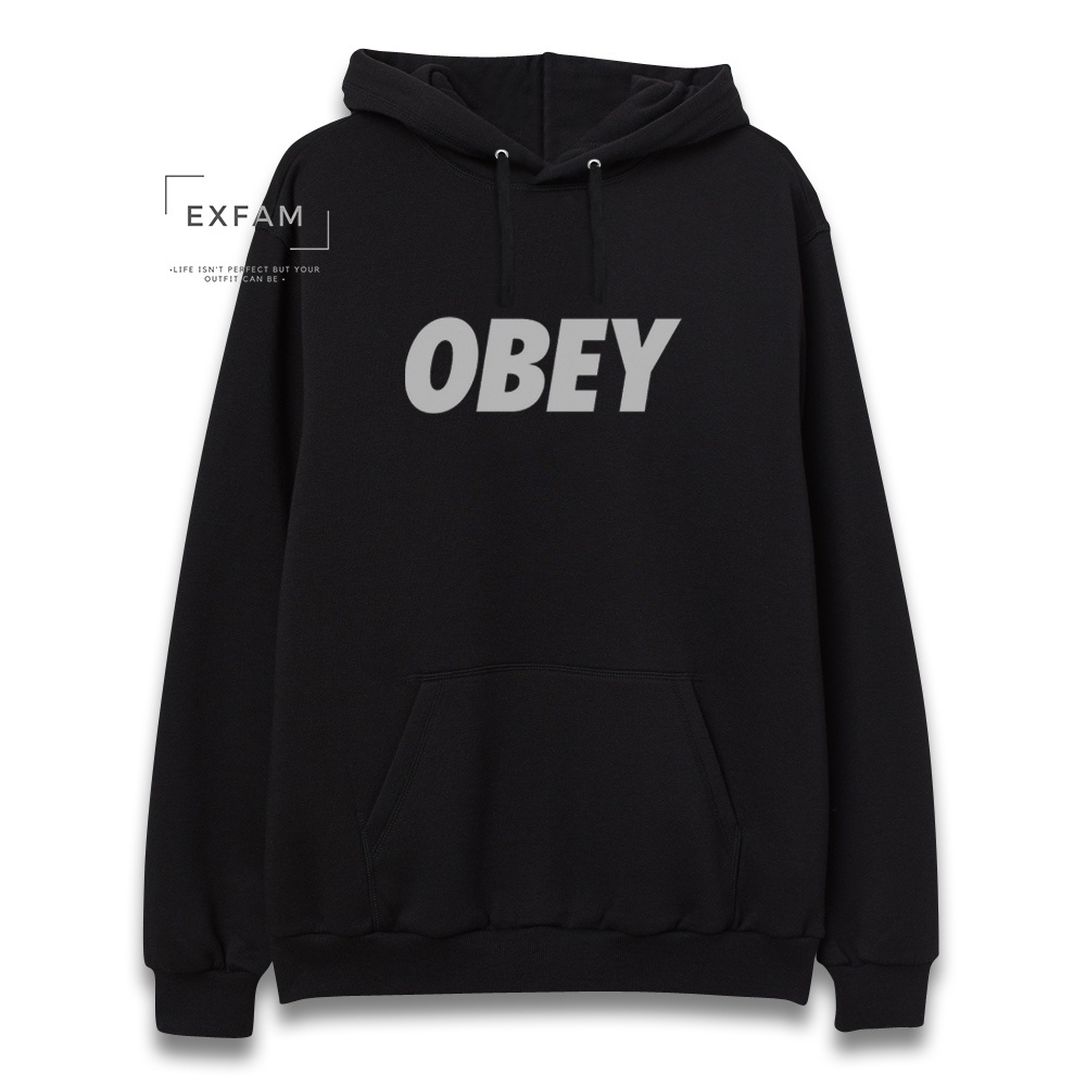 Hoodie Obey Sweater Jaket Obey Pria Wanita Coton Fleece M L XL XXL