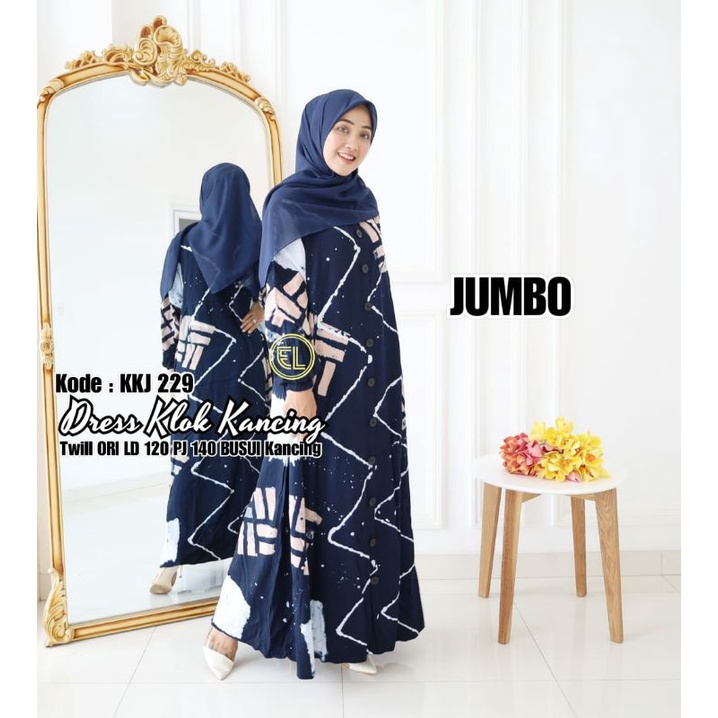 motif baru gamis twill ori batik elzhaf KKJ 229