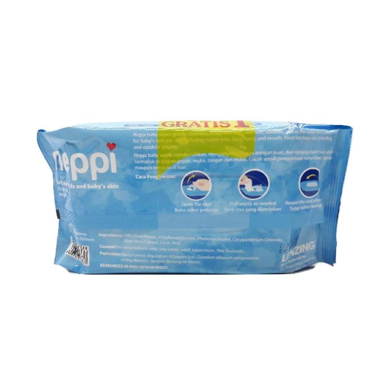 NEPPI Hand and Mouth Baby Wipes / Tissue Basah 50's