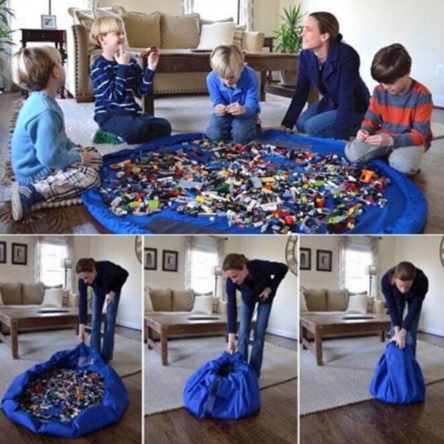 TOYS STORAGE BAG / penyimpanan mainan anak lego tas organizer