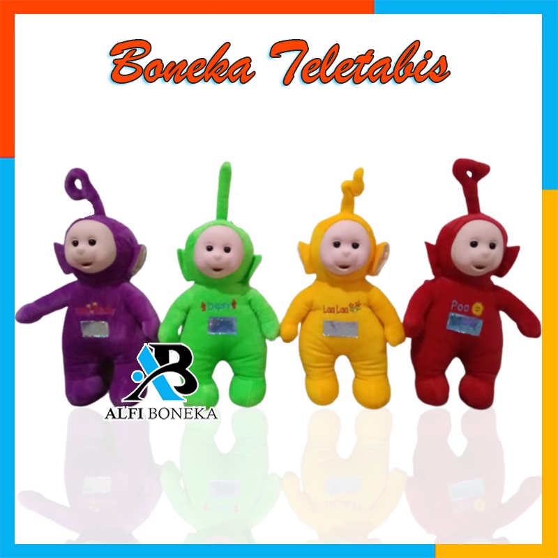 Boneka Teletubbies Gipsi Ukuran L - Boneka Lucu Gemesin - Boneka Teletubbies Besar 45cm