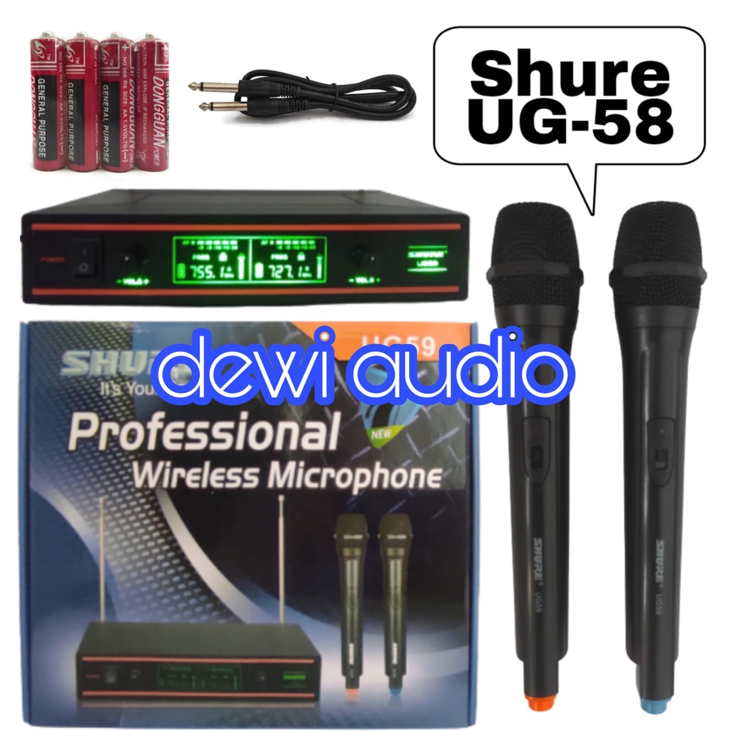 MIC SHURE UG 59 / MICROPHONE DOUBLE WIRELESS SHURE UG-59 / MIC SHURE UG59