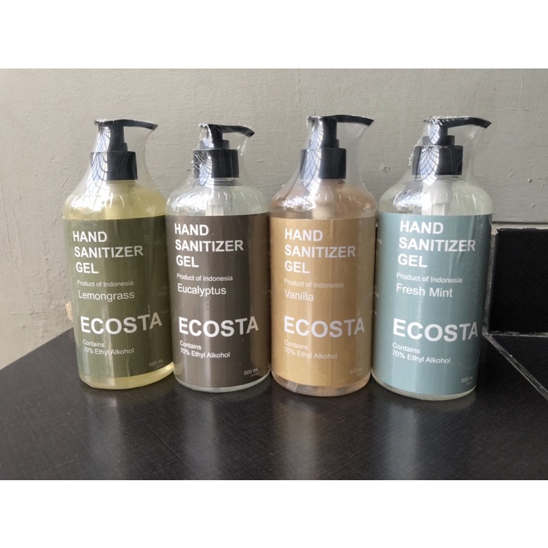 ECOSTA Hand Sanitizer Gel 500ml Wangi Aroma Pump
