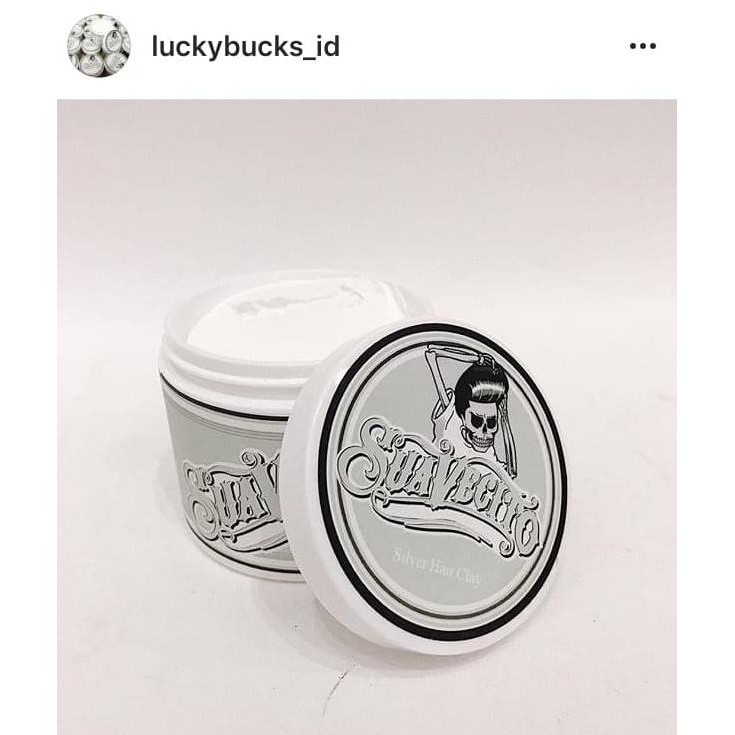 Terlaris Suavecito Hair Color Clay Silver/Pomade Warna Clay Putih