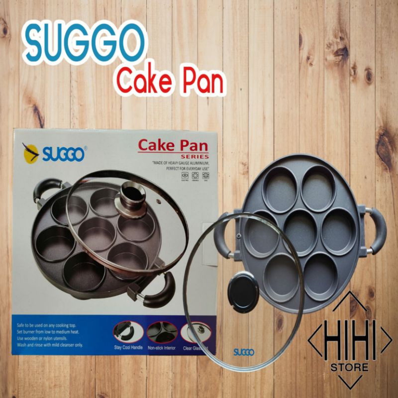 Teflon Anti Lengket Cetakan 7 Lubang suggo Cetakan kue lumpur martabak mini Anti Lengket Rumah Tangg