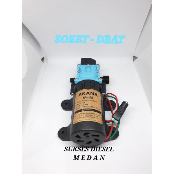 Dinamo Sprayer Dinamu Pompa Air DC 12V Tekanan Tinggi Sprayer Gun Steam Mini Doorsmeer Hiu Sinleader