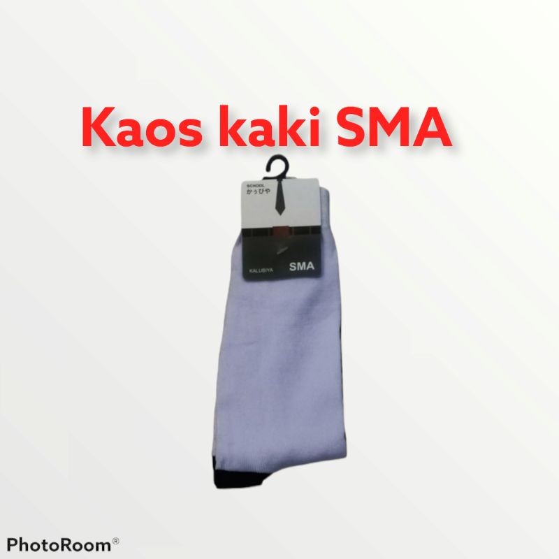 Kaos Kaki Sekolah SMA Putih Hitam Back To School