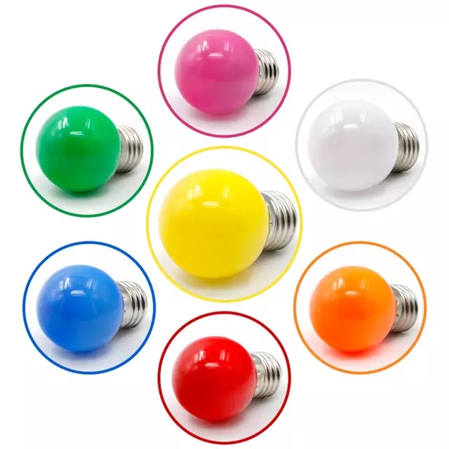 Myvo Lampu Bohlam LED Warna Warni 3 Watt / Lampu LED Ping Pong 3 Watt