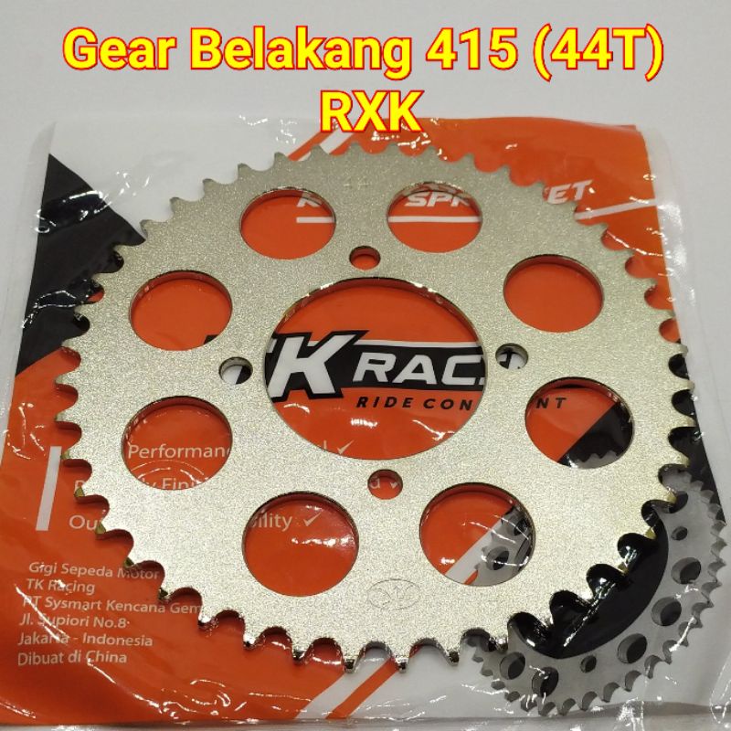 TK Racing Gear Belakang 415 RXK RX King New Fizr Vega R New Jupiter Z New MX 31T 32T 33T 34T 35T 36T 37T 38T 39T 40T 41T 42T 43T 44T 45T-44T 415