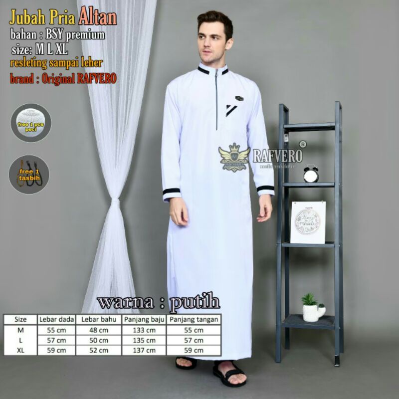 Ar Razi fashion Jubah Pria Dewasa terbaru Baju Gamis Arab terlaris 2022 (COD)
