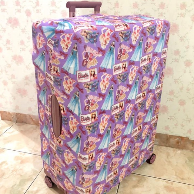 Koper 28” 28 inch Rosegold FREE cover barbie pink (sarung koper)