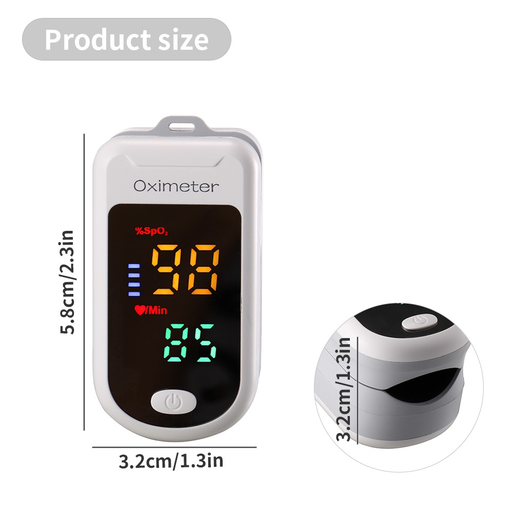 Fingertip Pulse Oximeter Oximetry Sp02  LED AB-88  ALAT UKUR KADAR OKSIGEN DARAH DAN DETAK JANTUNG