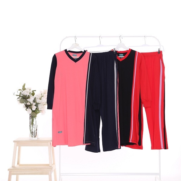 BAHAN BERKUALITAS BAJU OLAHRAGA WANITA KAOS MUSLIMAH ALNITA ASRI 02L