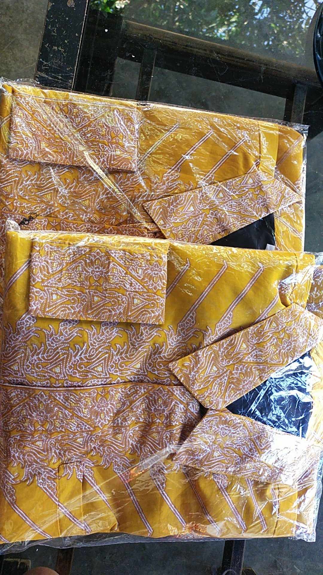 Modang Kuning Kemeja Batik Pria Lengan Panjang Full Furing