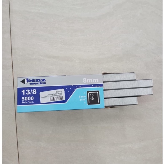 

ISI STAPLES 13/6 MM DAN 13/8 MM BENZ WERKZ ISI 5000 / ISI STAPLER