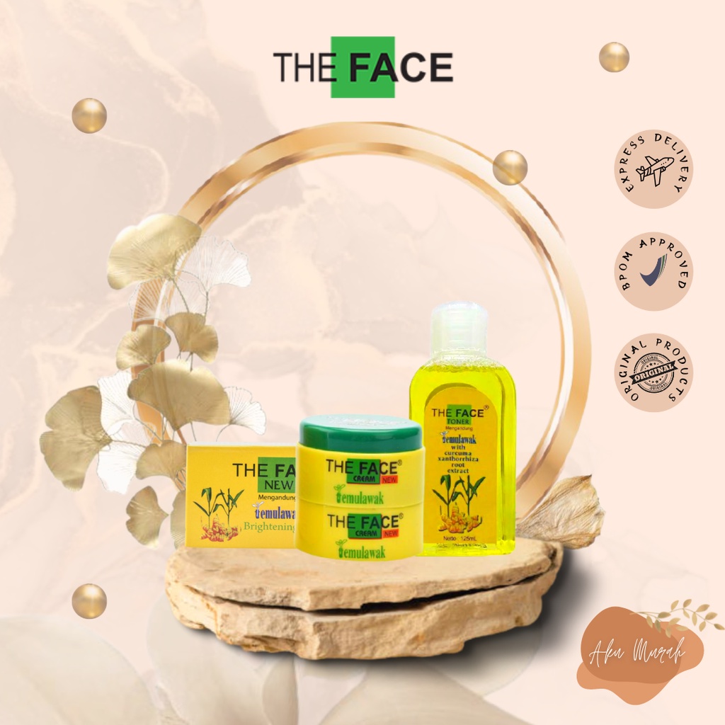 ✨ AKU MURAH ✨[THE FACE] Paket Komplit Temulawak The Face / &quot;Cream+Sabun+Toner&quot;