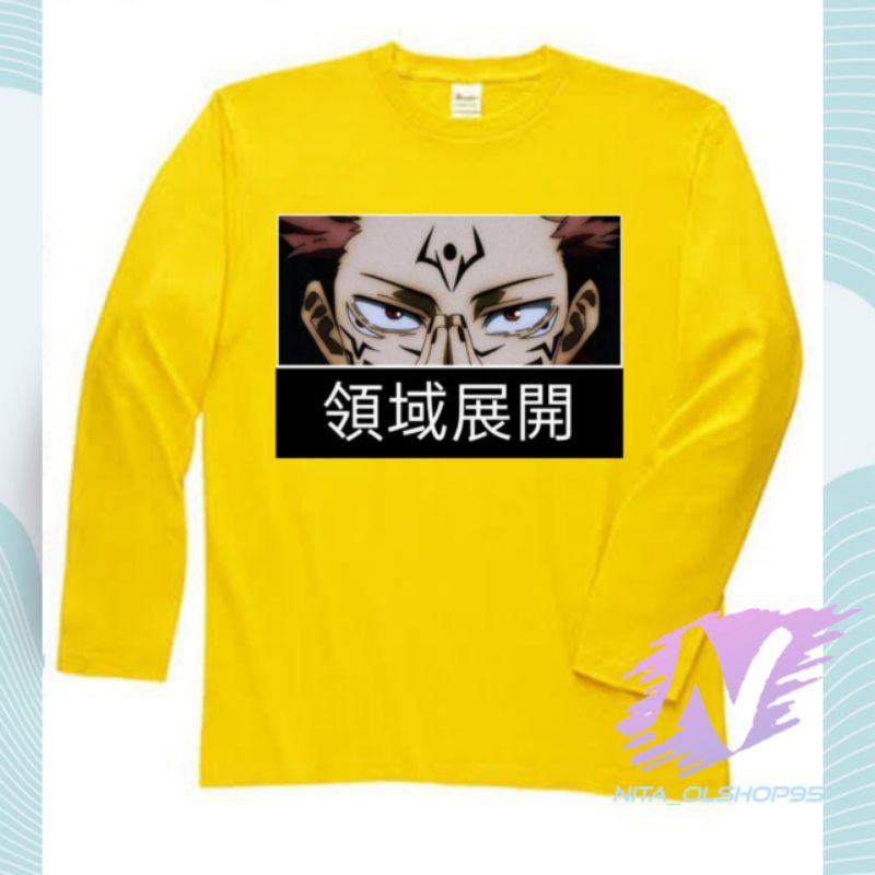 kaos jujutsu kaisen kaos anak lengan panjang anime