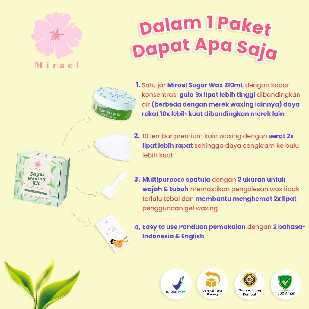 MIRAEL SUGAR WAXING KIT ORIGINAL BPOM