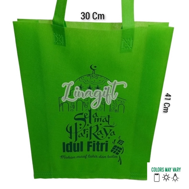 SHOPPING BAG - TAS SPUNBON LEBARAN / SUVENIR KAIN IDUL FITRI / GOODIE BAG HADIAH SOUVENIR / HAMPERS PARSEL PARCEL