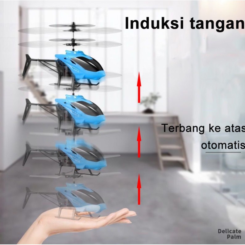 Helikopter dengan Cahaya Listrik Terbang Mainan Radio Remote Control Pesawat Indoor Outdoor Permainan Model Hadiah ulang tahun helikopter remote control helicopter remot