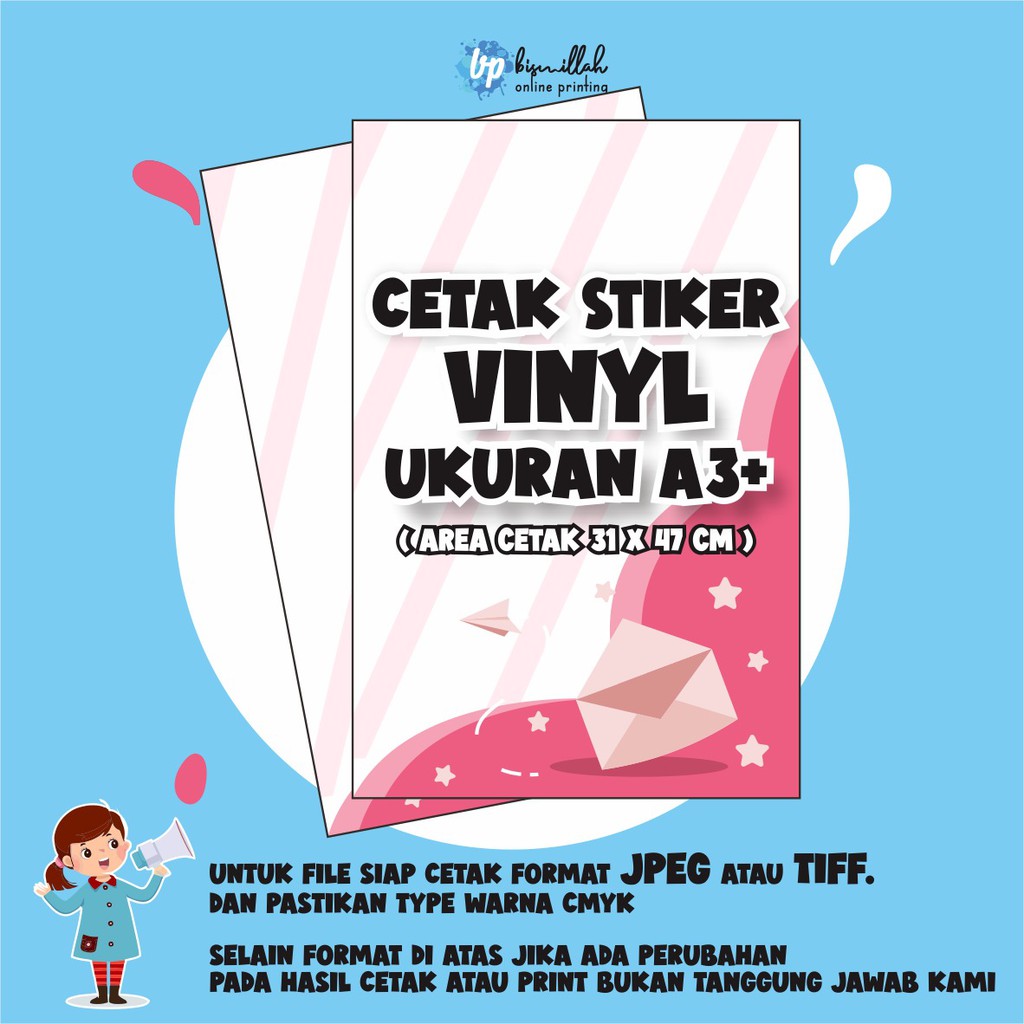 

Cetak stiker Vinyl (tahan air)