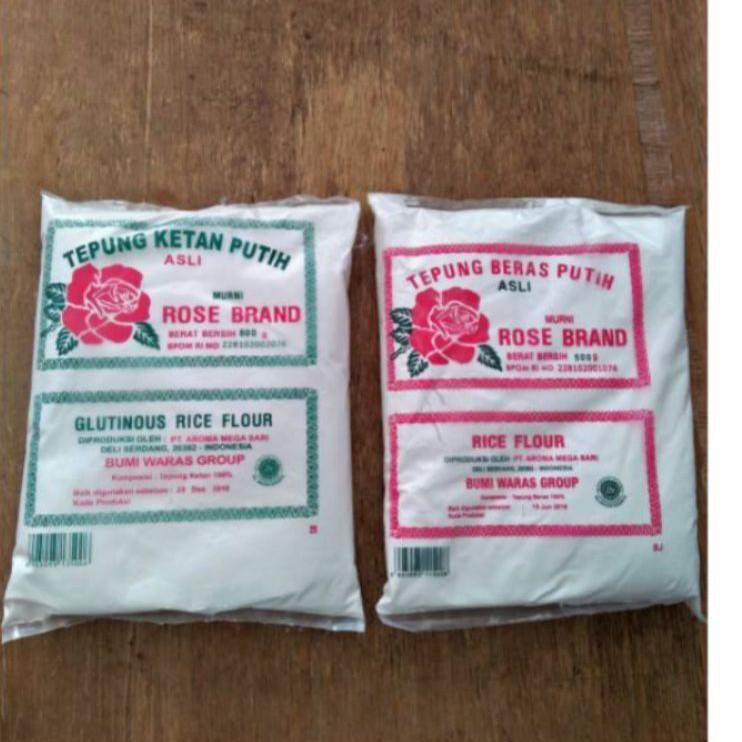 

TAKASIHMURAH!!!!} [LANGSUNG KIRIM] TEPUNG BERAS TEPUNG KETAN ROSE BRAND 500GRAM