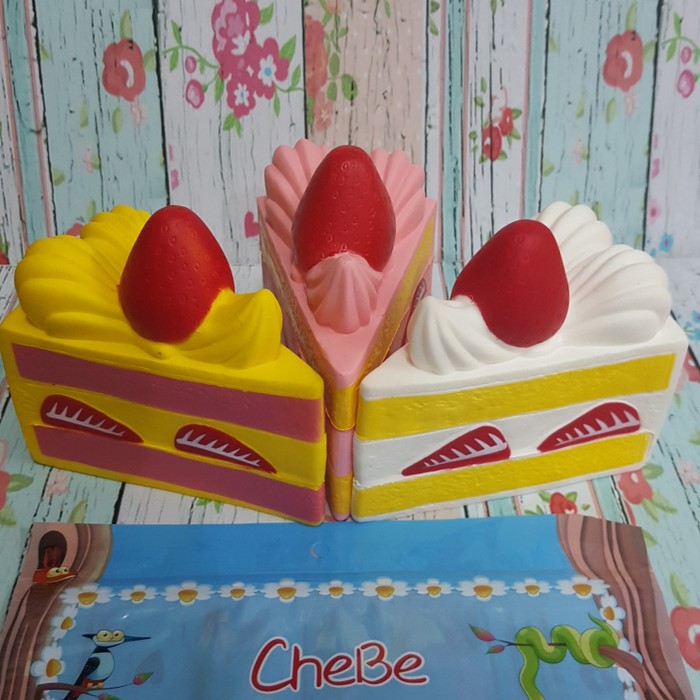 "Squishy Murah Jumbo Strawberry Shortcake"