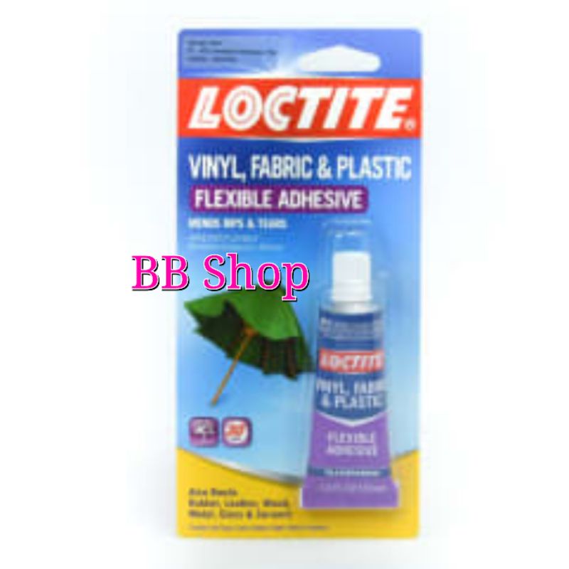 Jual LOCTITE PEREKAT FLEKSIBEL SERBAGUNA GLUE VINYL FABRIC PLASTIC