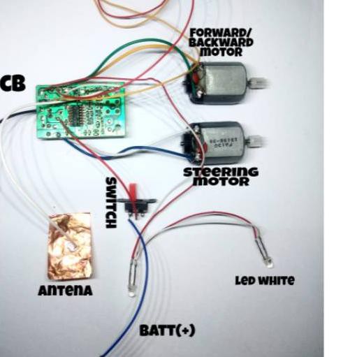 PCB01 MODUL PCB DAN REMOTE RC MOBIL RC REMOTE CONTROL 4ch / pcb mainan pcb rc