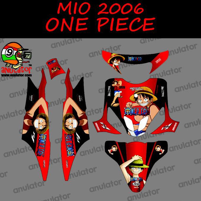 BEST STICKER STRIPING MOTOR STIKER YAMAHA MIO SPORTY 2006 ONE PIECE SPEC B , L4....