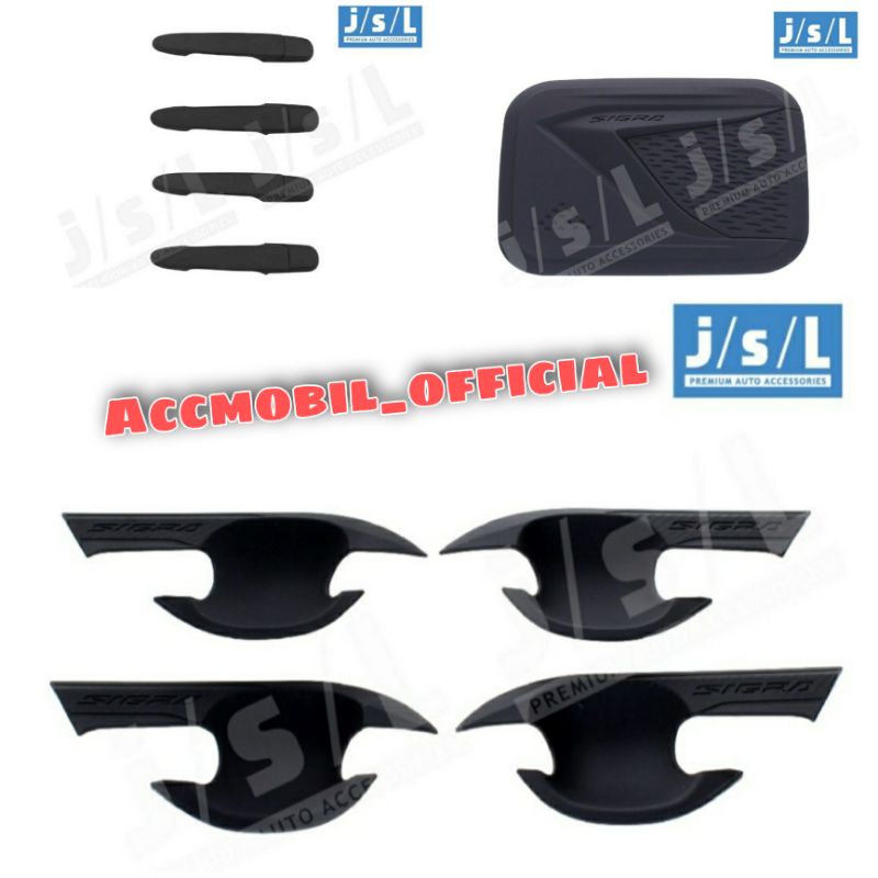 Paket Handle outer Elegant Tutup Tangki Crosstivo Black CALYA SIGRA JSL