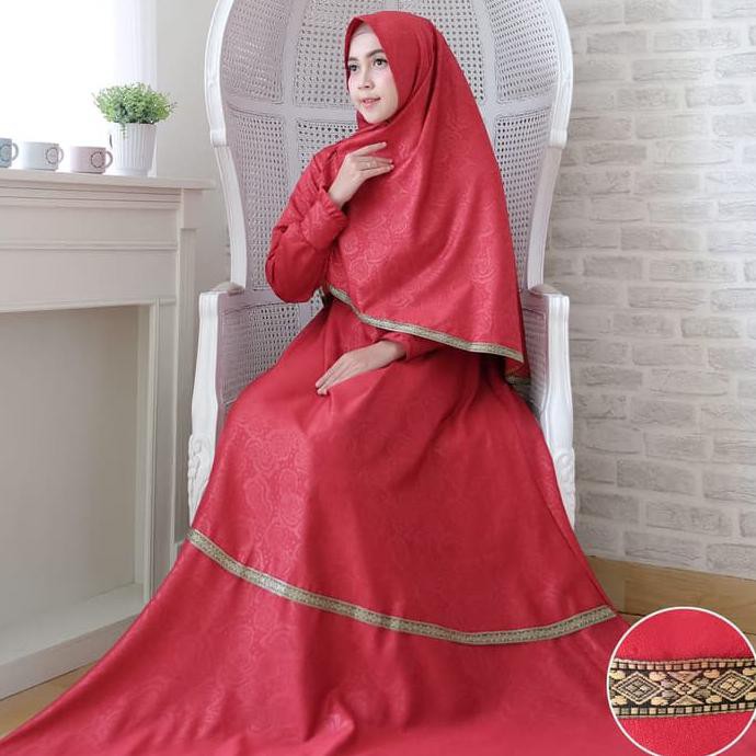 TESSA SYARI MAROON NI gamis wanita balotelli merah