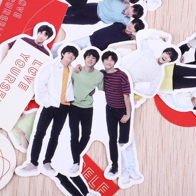 [BS] BISA COD KPOP BTS BT21 Sticker Stiker Love Yourself - KP047