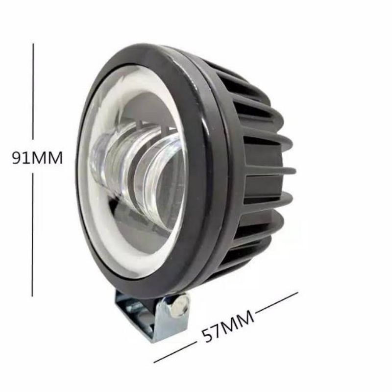 Lampu Tembak Depan LED CWL Daymaiker Mini Angel Eye 2 Mata dan 3 mata  4D Sorot Bulat Kotak